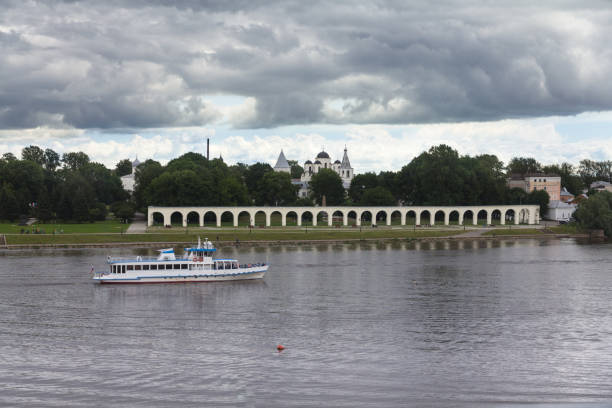 istock Volkhov River, Velikiy Novgorod, Russia 826268650