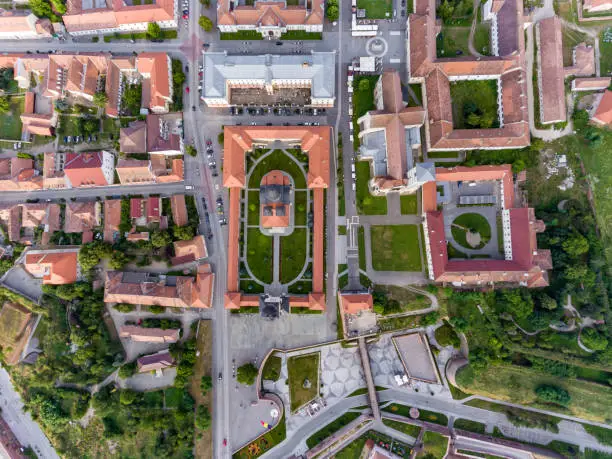 Alba Iulia City Centre Aerial View
