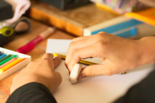 istock Child Hand Drawin on Paper 826275062