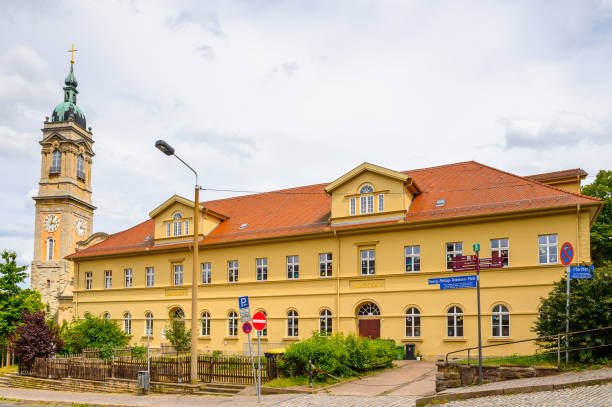 istock Beautiful colorful architecture of Eisenach, Thuringia, Germany 826300442