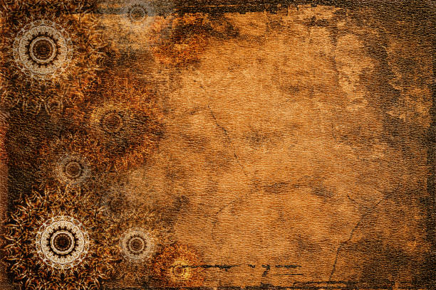 istock leather with fantastic flowers 826304460