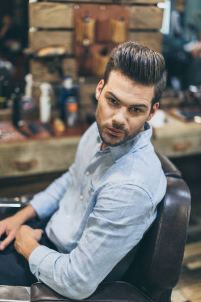 istock handsome man with fashionable hairstyle 826304834