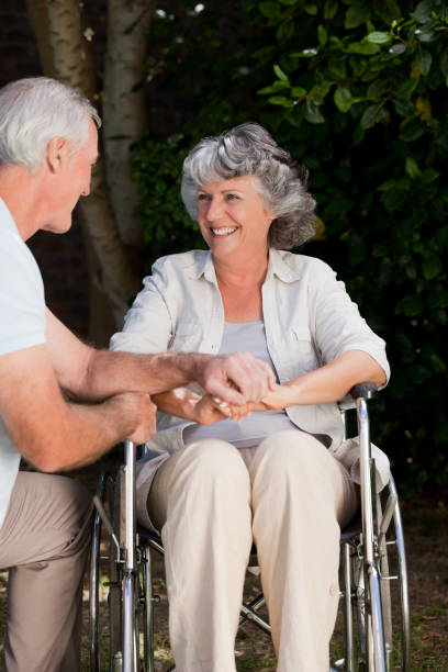 istock Mature couple in the garden 826308032