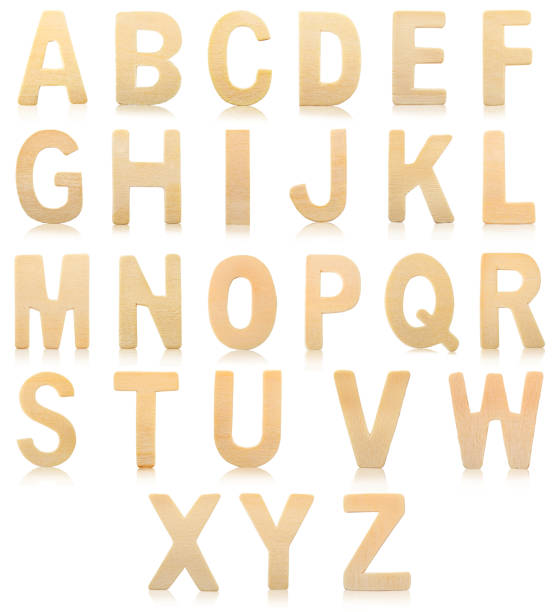 istock Set of Wooden alphabet letters 826308794