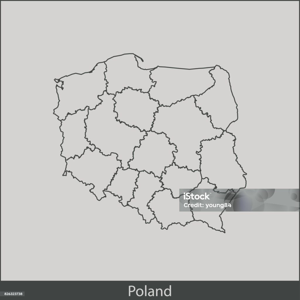 Poland map vector map of Poland Map stock vector