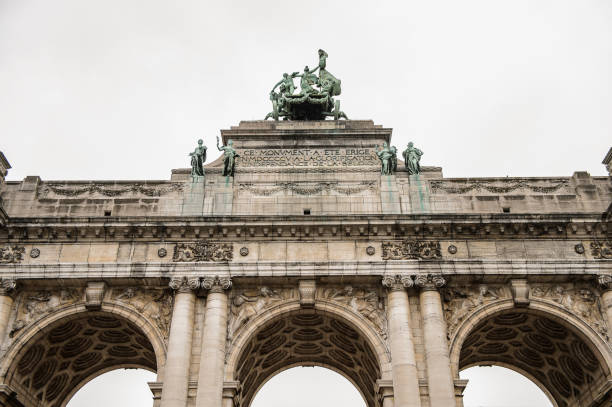 istock Cinquantenaire triumphal arch in Brussels, Belgium. 826326960