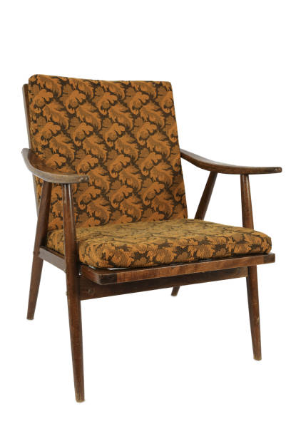 istock Vintage armchair on a white 826331752