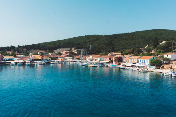 Small city near sea in Greece
