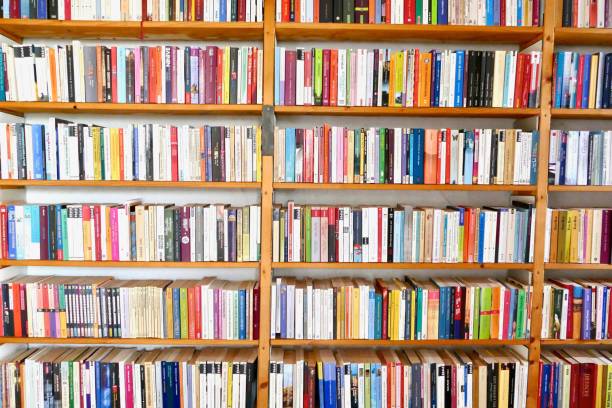istock Filled books shelves 826369674