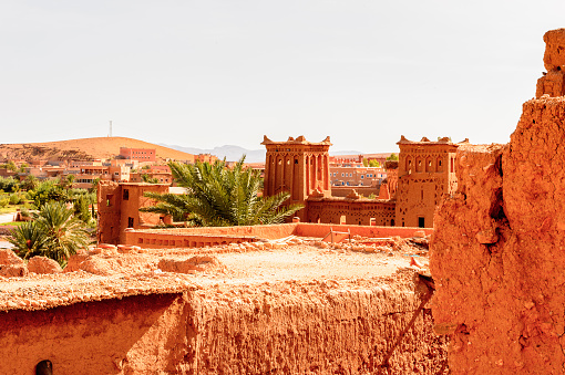 Part of Kasr of Ait Benhaddou, a fortified city, the former caravan way from Sahara to Marrakech. UNESCO World Heritage, Morocco