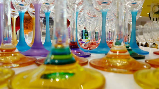 istock Group of colorful cocktail in martini glasses 826401820