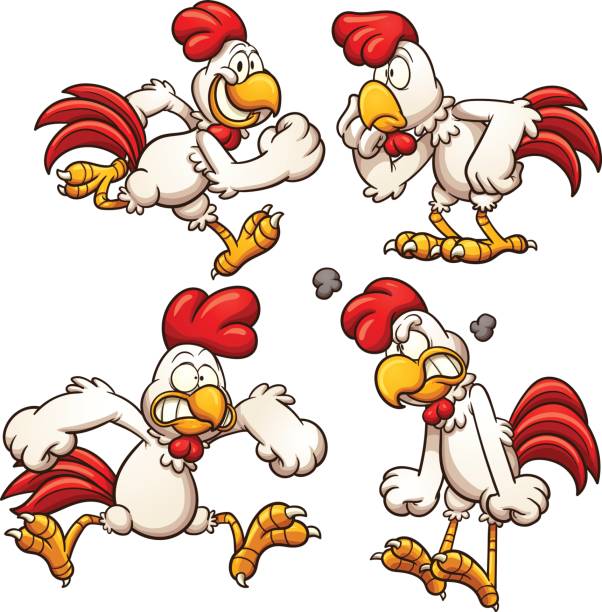 Cartoon Chicken Stock Illustration - Download Image Now - Chicken - Bird,  Cartoon, Rooster - iStock
