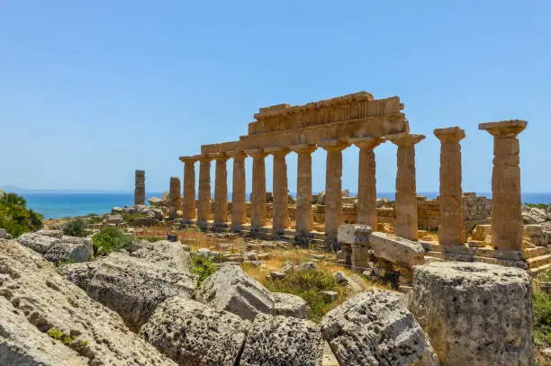 Ancient Greek Ruins in Selinunte, Sicily