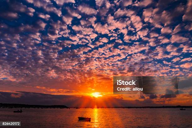 Sunset At Sandbanks In Dorset Stock Photo - Download Image Now - Bay of Water, Beach, Beauty