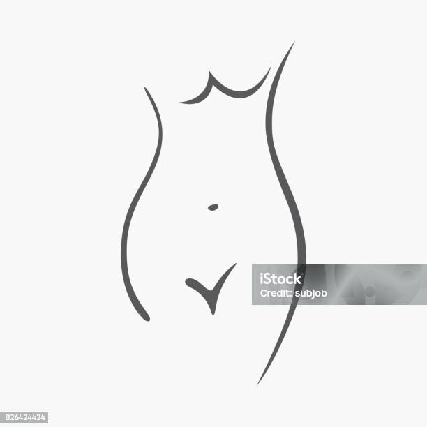 Sexy Fitness Figure Of A Girl Intimate Hygiene Vector Lady Poses Lovely Elastic Ass Bikini Zone Drawn Graphics For Design Background Stock Illustration - Download Image Now