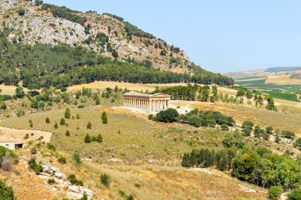 istock Ancient Greek Ruins in Segesta, Sicily 826428386