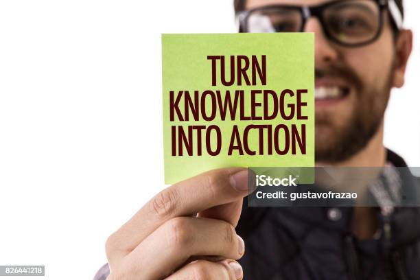 Turn Knowledge Into Action Stock Photo - Download Image Now - Agility, Teaching, Motion
