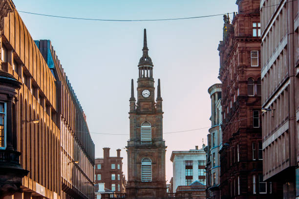istock Beautiful street in Glasgow 826442694