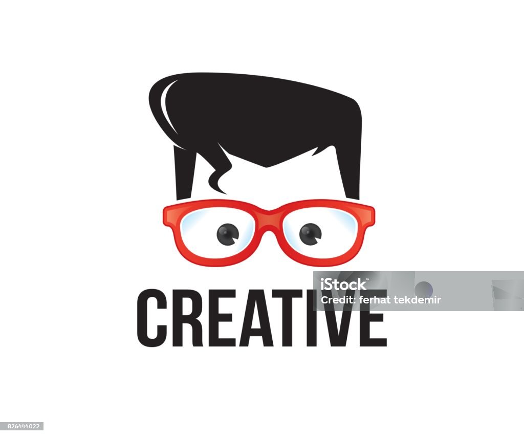 Geek vector icon geek, nerd, boy, icon Advertisement stock vector