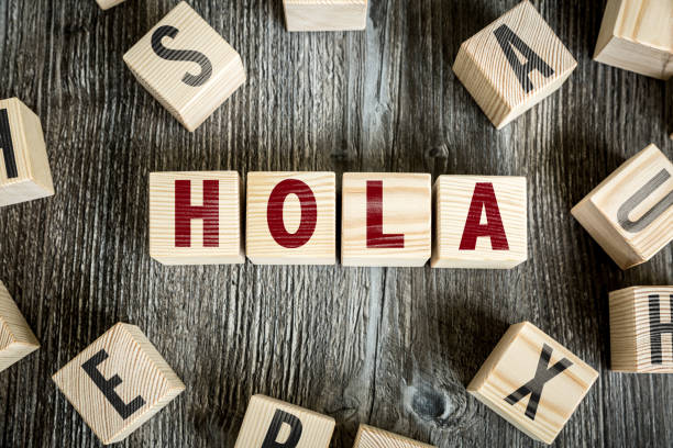 hola-西班牙文言為你好 - 西班牙語 個照片及圖片檔