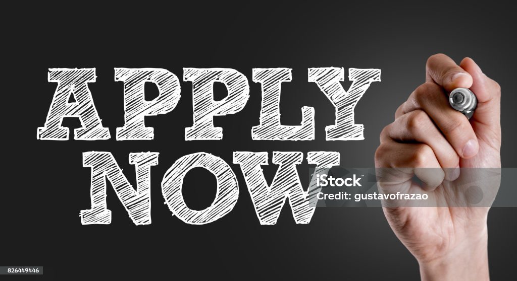 Apply Now Apply Now sign Occupation Stock Photo