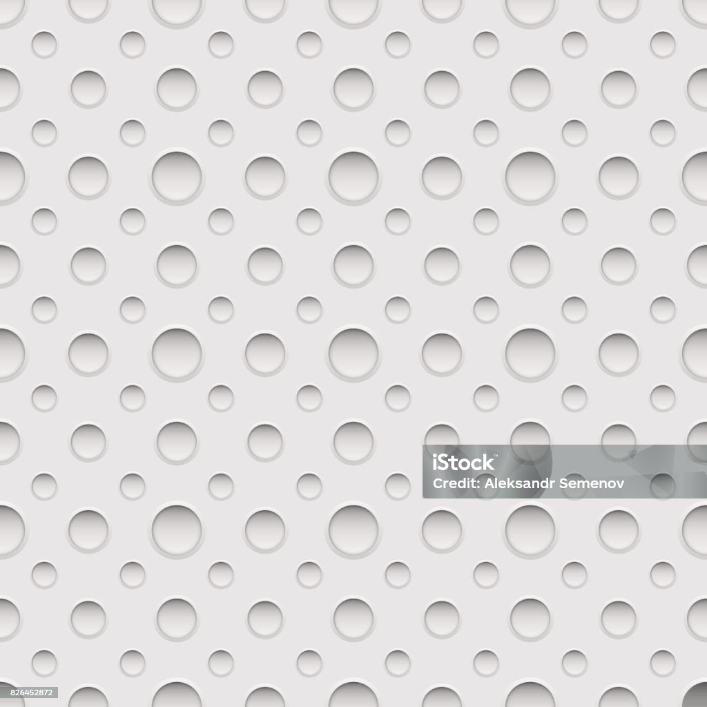 Vector Hole Pattern Seamless Pattern With Holes Vector Background Illustration Stock ...