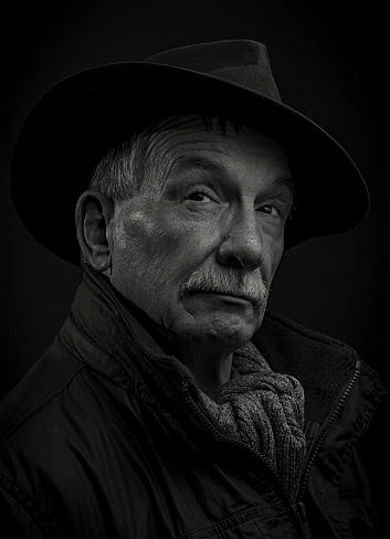Portrait of old man.