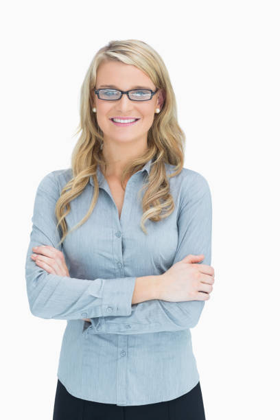 istock Woman with glasses crossing her arms 826468890