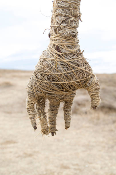 istock Hand made from straw and natural  rope 826475208