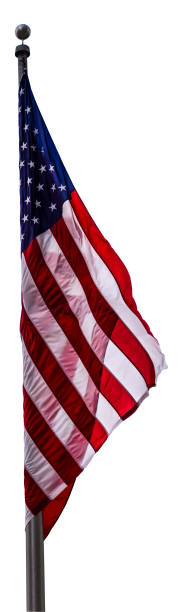 istock The American Flag waving in the wind 826491014