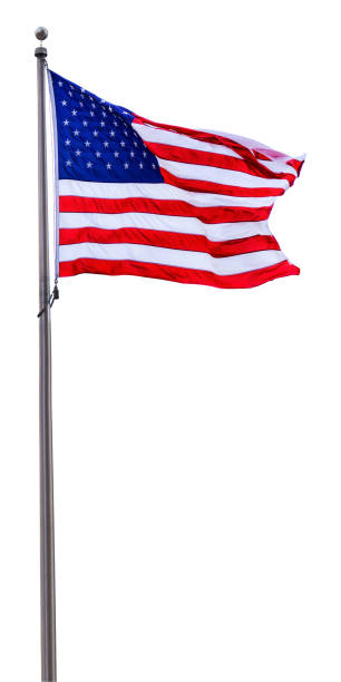 istock The American Flag waving in the wind 826491016
