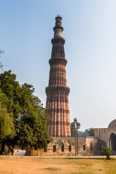 istock Qutb Minar at the Qutb complex (Qutub),  an array of monuments and buildings at Mehrauli in Delhi, India. UNESCO World Heritage Site 826498266