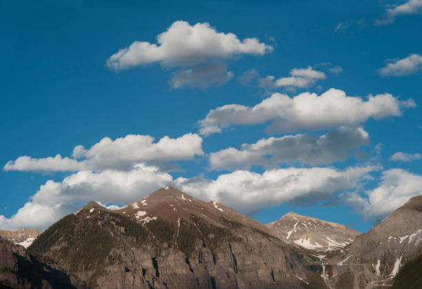 Ajax Mountain at the end of the Telluride Colorado box canyon