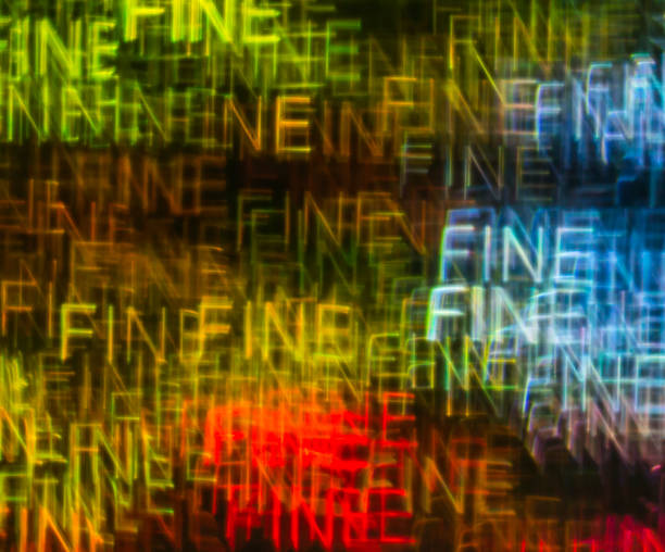 istock Beautiful background with different colored word fine, abstract background, fine shapes on black background 826511264