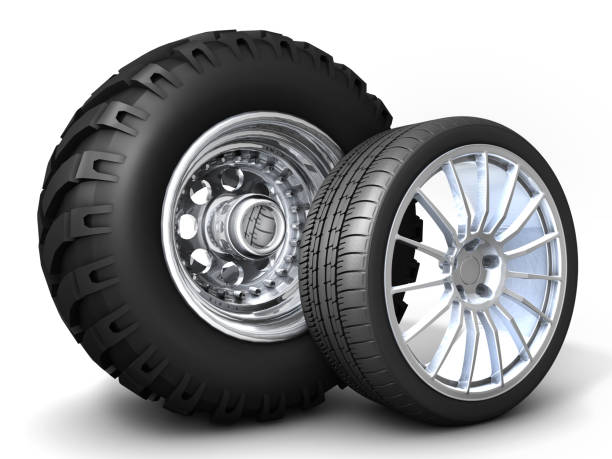 Wheel illustration on white background. Which cars are better?