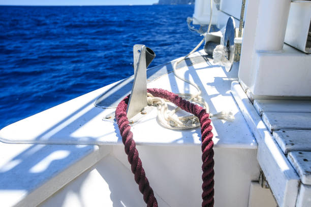 istock Boat rope  sailing on the sea 826512406