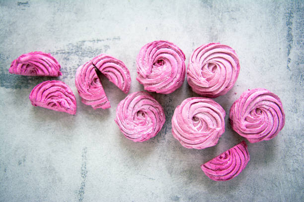 istock Fresh  homemade pink strawberry zephyr marshmallows 826516160