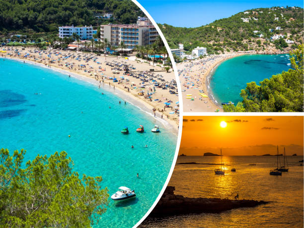 istock Collage of Ibiza  beach Balearic Islands 826533488