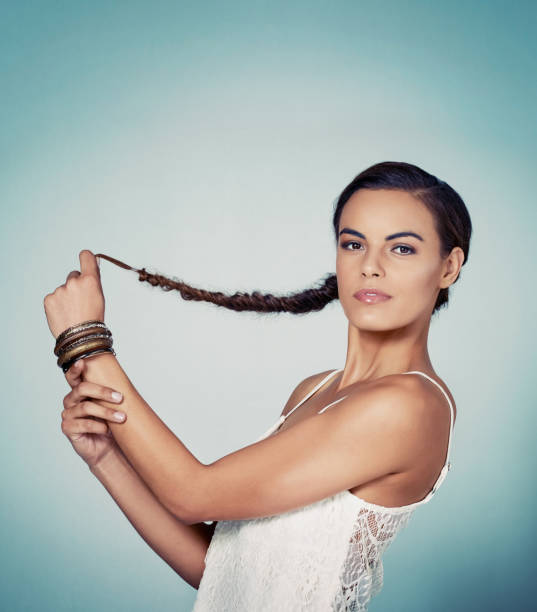 istock There is so much I can do with my long hair 826533512