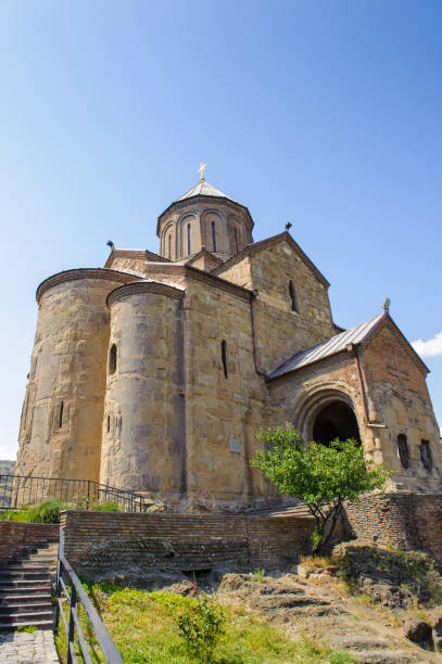 istock Metekhi Church on the elevated cliff that overlooks the Mtkvari river. 826545596