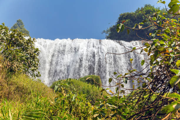 istock beauty waterfall on mountain landscapes 826546050