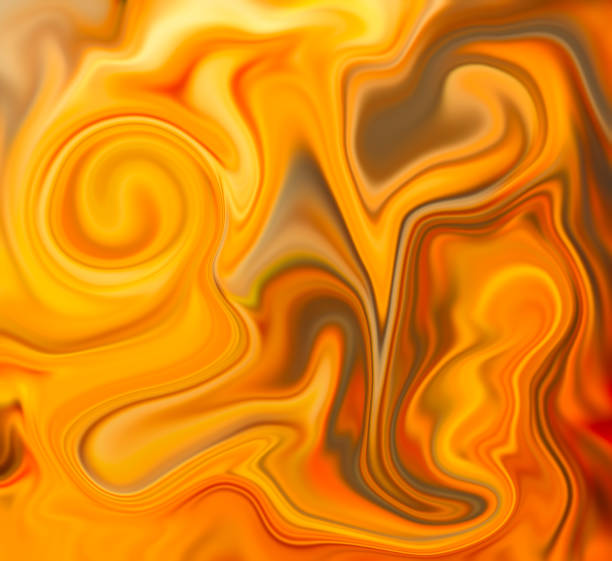 istock Mesh liquid surface digital illustration. Liquid metal texture with yellow gold paint drips 826556642
