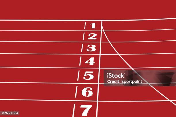Red Running Graphics Red Running Track Stock Illustration - Download Image Now - Red ...