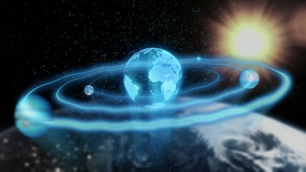 istock 3d illustration of solar system planets and objects in space in triangles 826560716