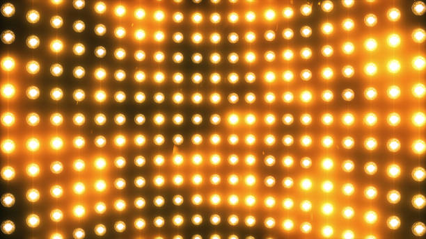 istock Bright flood lights background with particles and glow. 826561422