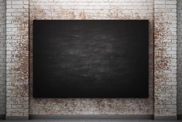 istock The chalk Board on the dirty bricks wall 3D illustration 826589502