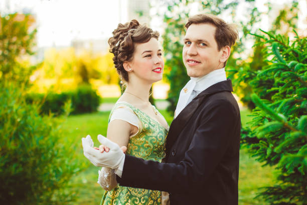 istock Couple in beautiful suits 826594980