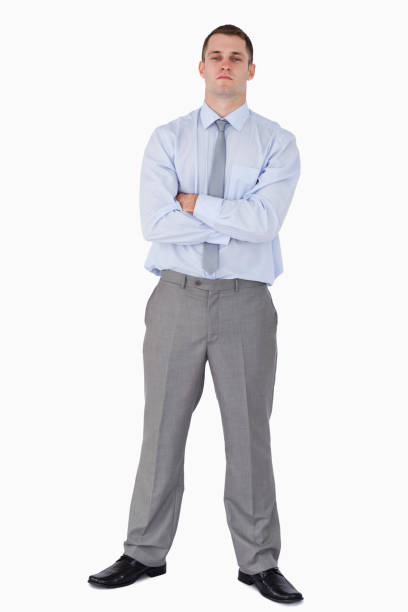 istock Serious looking businessman with his arms folded 826605044