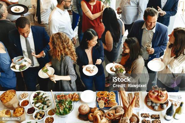Food Catering Cuisine Culinary Gourmet Buffet Party Concept Stock Photo - Download Image Now