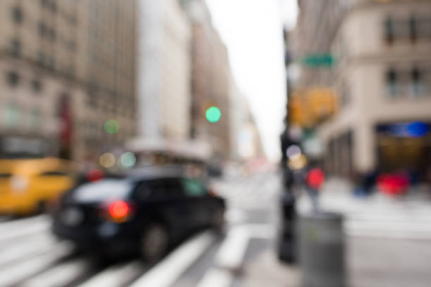 istock Blurred New York City street scene 826609382